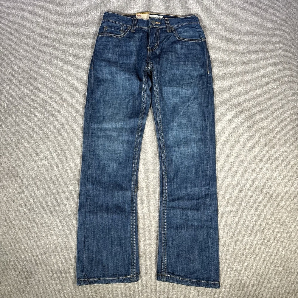 Levis 511 Jeans Youth Boys 10 25x25 Slim Fit Dark Wash Blue Denim Cotton NWT